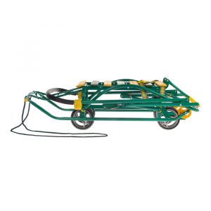 Санки детские "NIKKI 3" с механизмом выдвижных колесных шасси (зеленый)Арт. N3/З